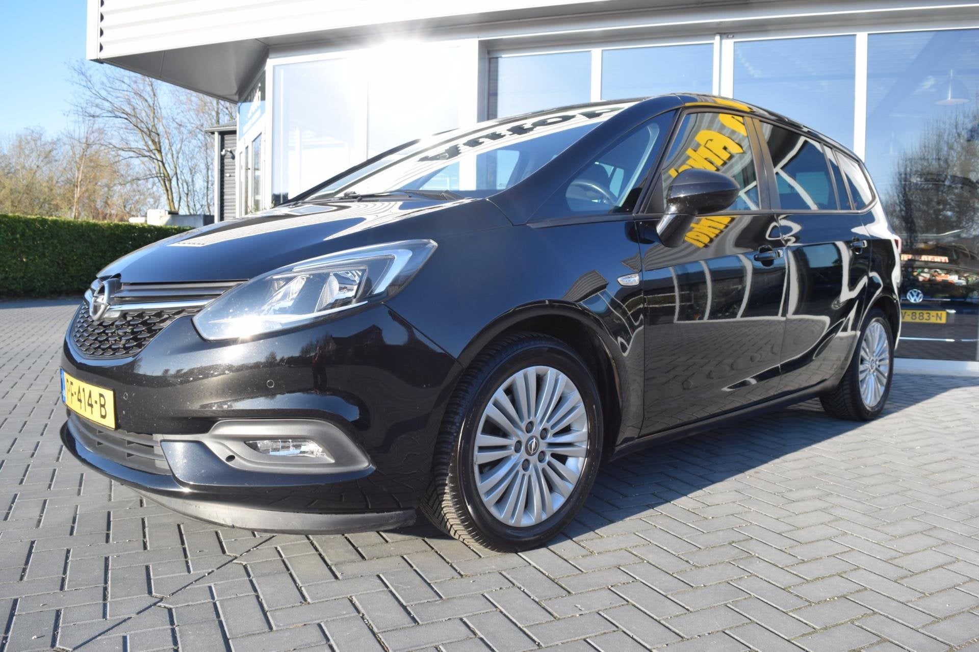 Opel Zafira 1.4 Turbo Business Executive 7p., Auto's, Gebruikt, 4 cilinders, 7 stoelen, Zwart