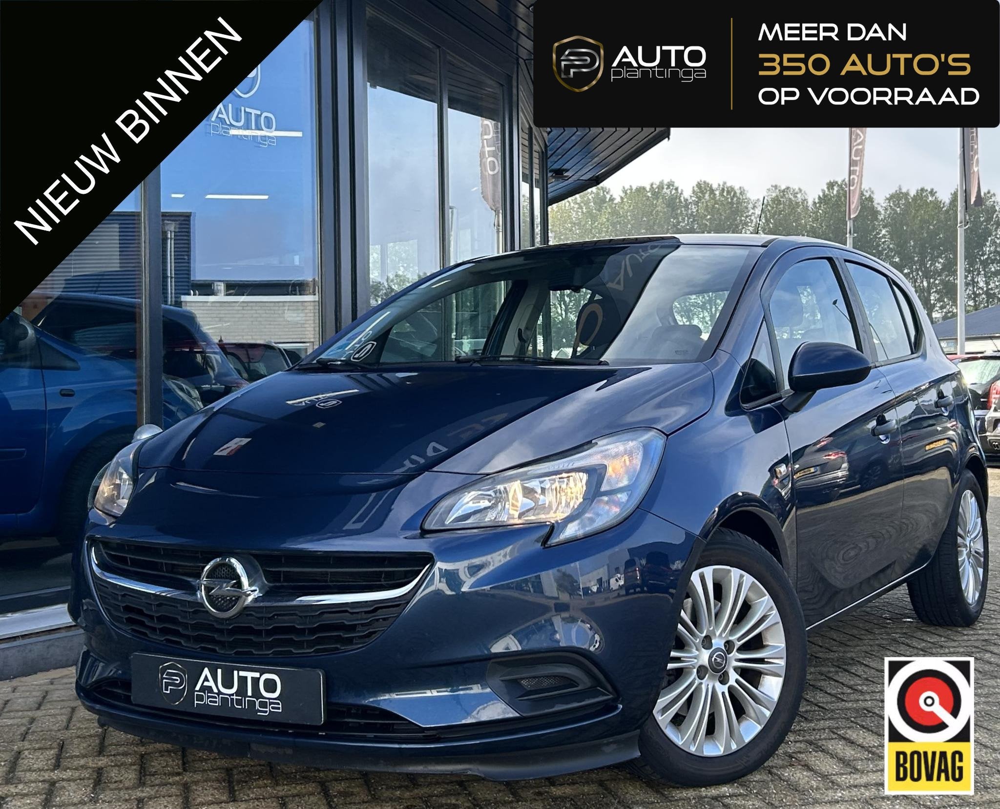 Opel Corsa 1.0 Turbo Edition 90PK | NL AUTO | NAP | Airco |, Auto's, Voorwielaandrijving, Stof, Gebruikt, Blauw