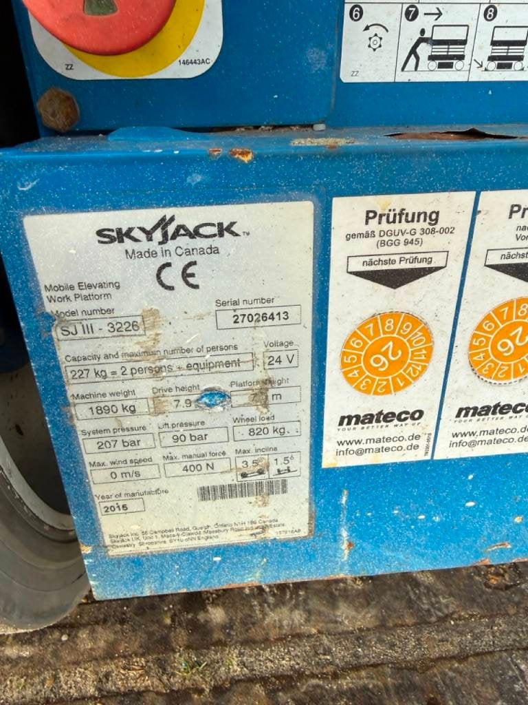 Foto 23 van Skyjack SJ 3226 Schaar hoogwerker 10 meter (bj 2015)