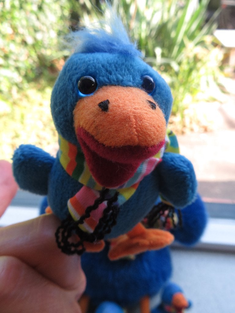 Handpop Raai de Kraai van Malmberg logeerknuffel vogel, Overige typen, Blauw, Ophalen of Verzenden, Middelgroot (20 tot 80 cm)