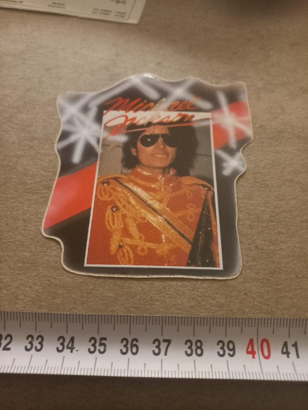 Vintage Michael Jackson Sticker/Magneet, Verzamelen, Ophalen of Verzenden, Gebruikt, Overige typen
