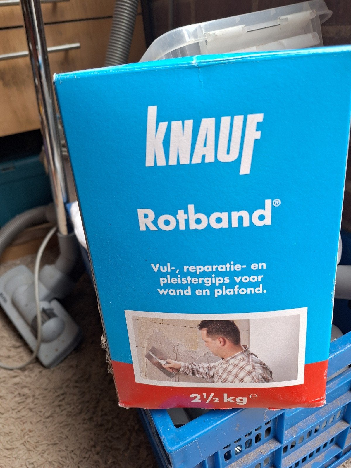 Knauf Rotband vul-, reparatie- en pleistergips 2,5 kg, Ophalen of Verzenden