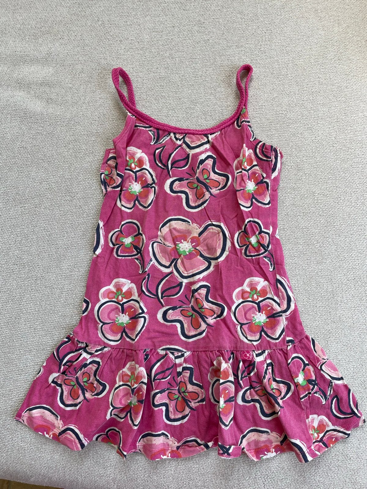 Frendz zomerjurkje roze met bloemenprint maat 116, Kinderen en Baby's, Ophalen of Verzenden, Gebruikt, Meisje, Jurk of Rok