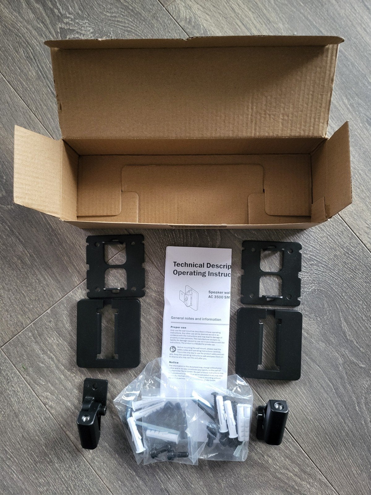 Teufel surround speaker / luidspreker ophang set (NIEUW), Audio, Tv en Foto, Inclusief muurbeugels, Ophalen of Verzenden, Nieuw