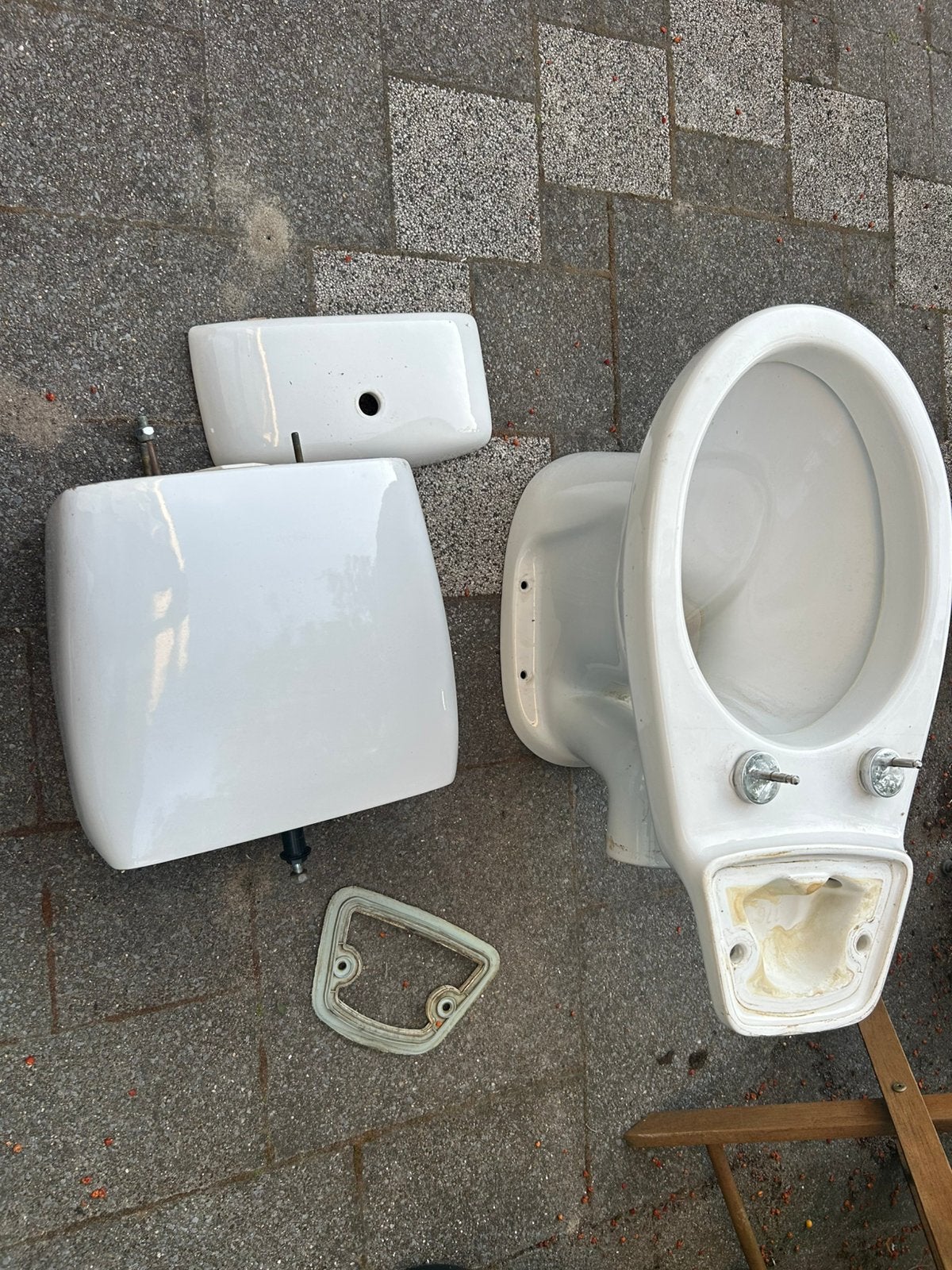 duo wc pot gratis voor onderdelen, Ophalen, Gebruikt, Toilet