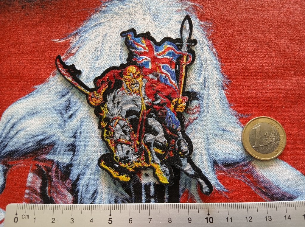 Iron Maiden  mooie shaped maiden england patch 315, Verzenden, Nieuw, Kleding