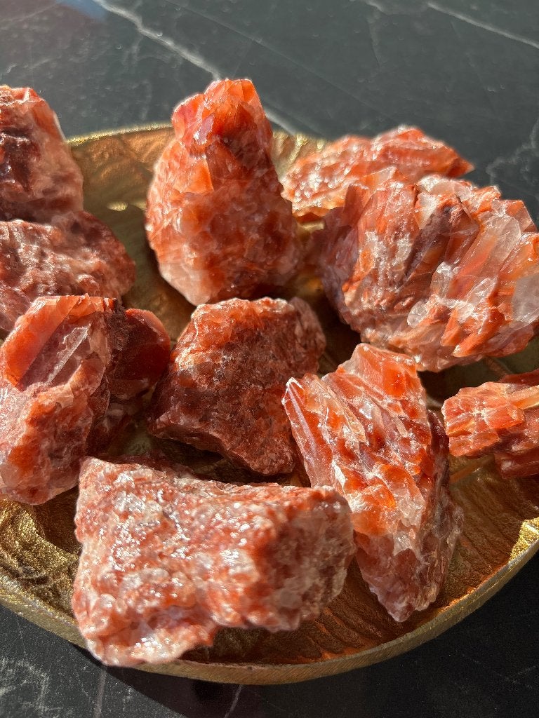 Rode calciet crystal, Verzamelen, Mineralen en Fossielen, Ophalen of Verzenden, Mineraal