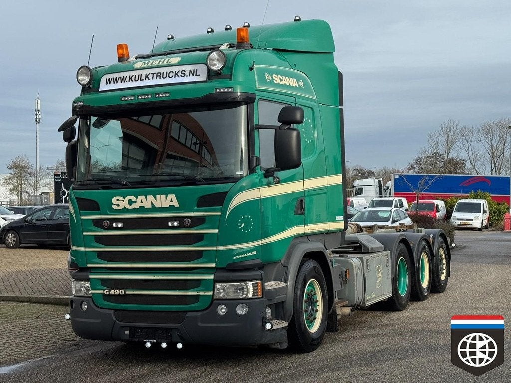 Scania G 490 8X4 / 4 - Meiler haakarm 25 ton afstandbedieing, Automaat, Achterwielaandrijving, Euro 6, Bedrijf