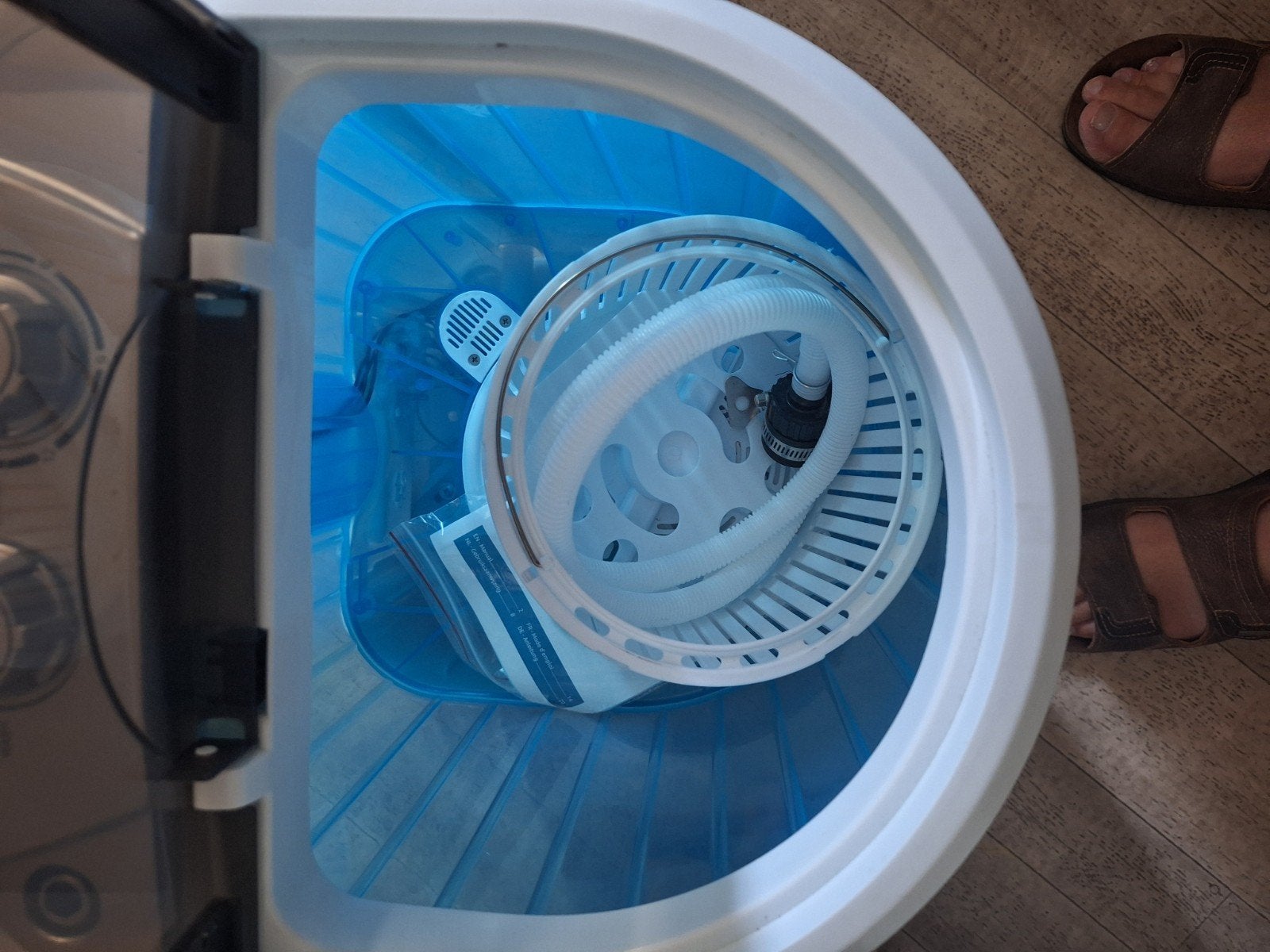 Campingwasmachine, Ophalen, Zo goed als nieuw