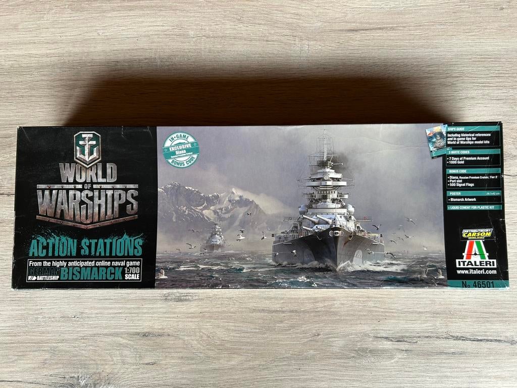 World of warships Bismarck, Hobby en Vrije tijd, Modelbouw | Boten en Schepen, Ophalen of Verzenden, Zo goed als nieuw
