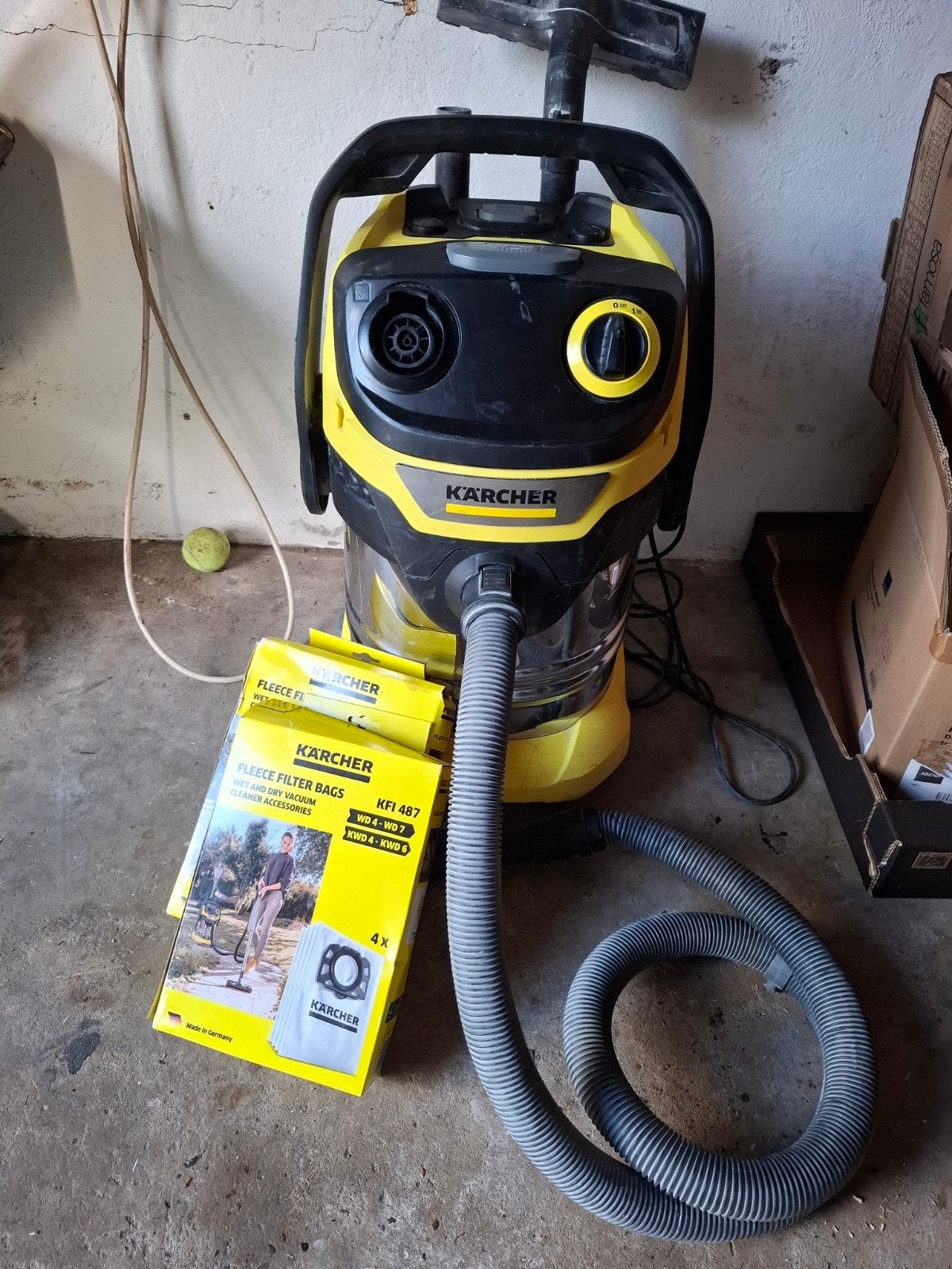 Karcher WD5 S NAT/DROOG ZUIGER TE KOOP!, Ophalen, Gebruikt, Waterstofzuiger