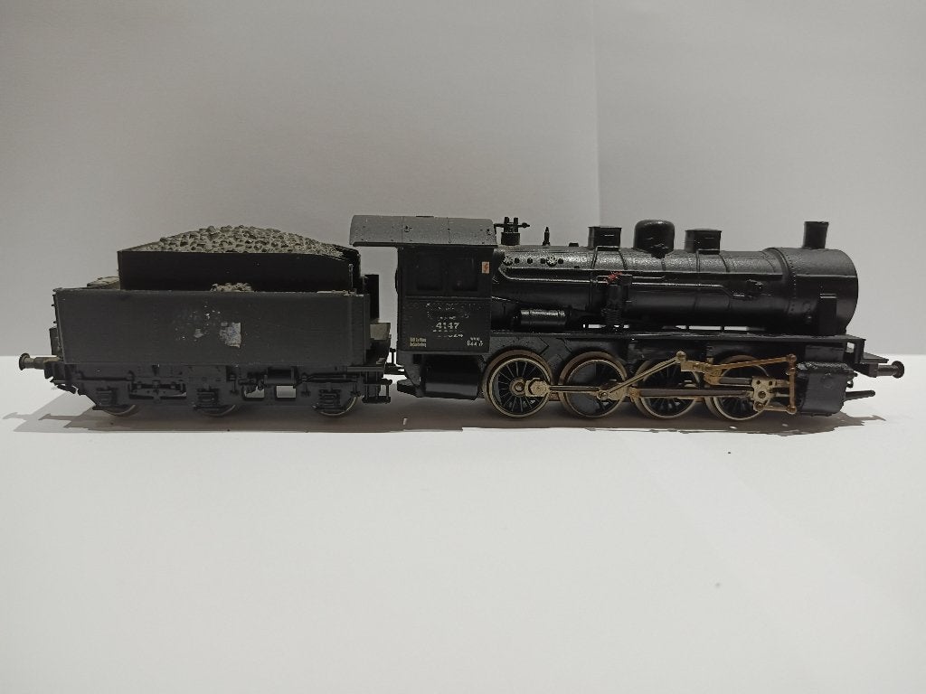 Piko Stoomlok BR 55 NS 4147 Opknapper, Gebruikt, NS, Gelijkstroom, Locomotief