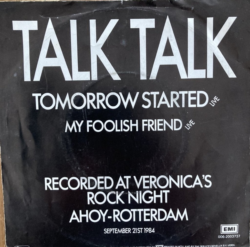 Talk Talk – Tomorrow Started (Live) vinyl-single, Fotohoes, Ophalen of Verzenden, Gebruikt, Pop