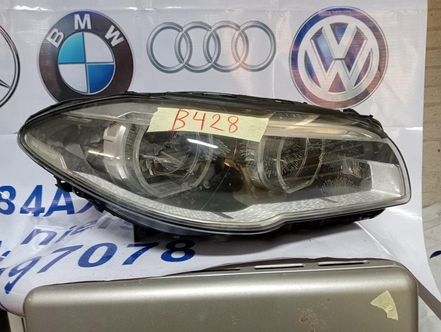 BMW F10 F11 LCI Adaptive LED koplamp rechts 7424146, Gebruikt, -, -, Ophalen of Verzenden