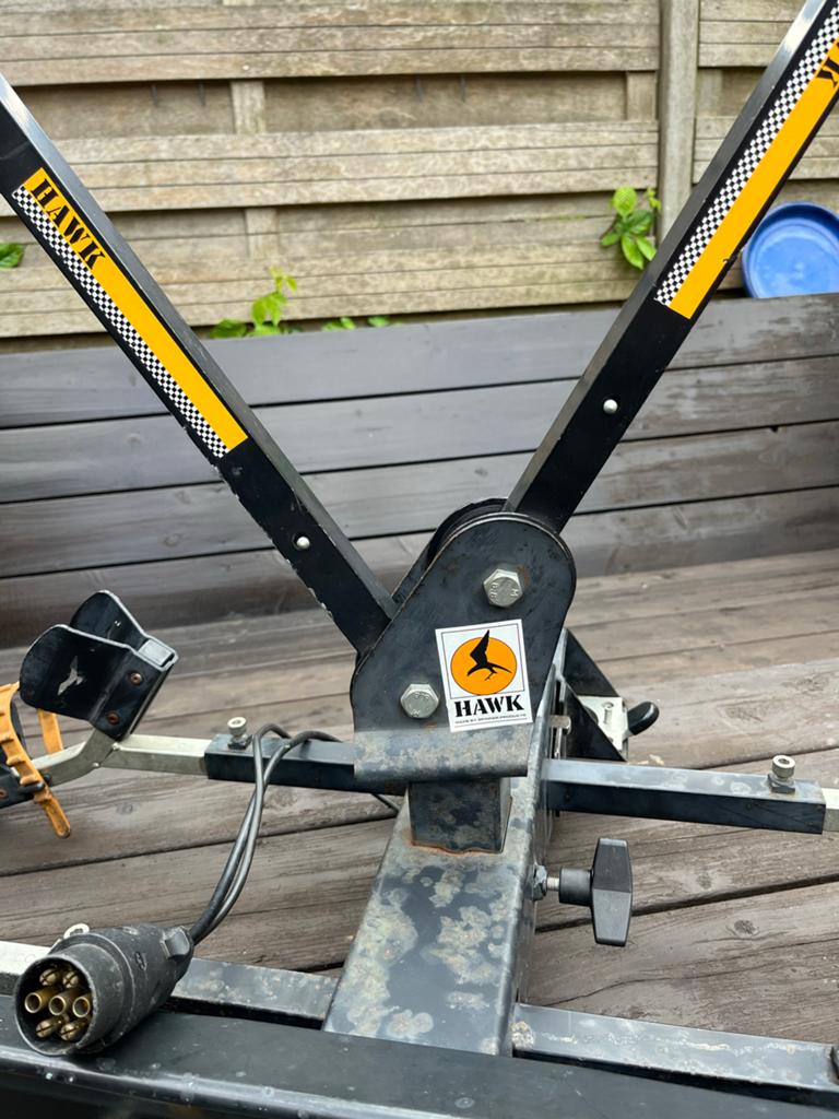 Hawk Trekhaak Fietsendrager voor 2 fietsen, Auto diversen, Fietsendragers, Zo goed als nieuw, Trekhaakdrager, 2 fietsen, Ophalen of Verzenden