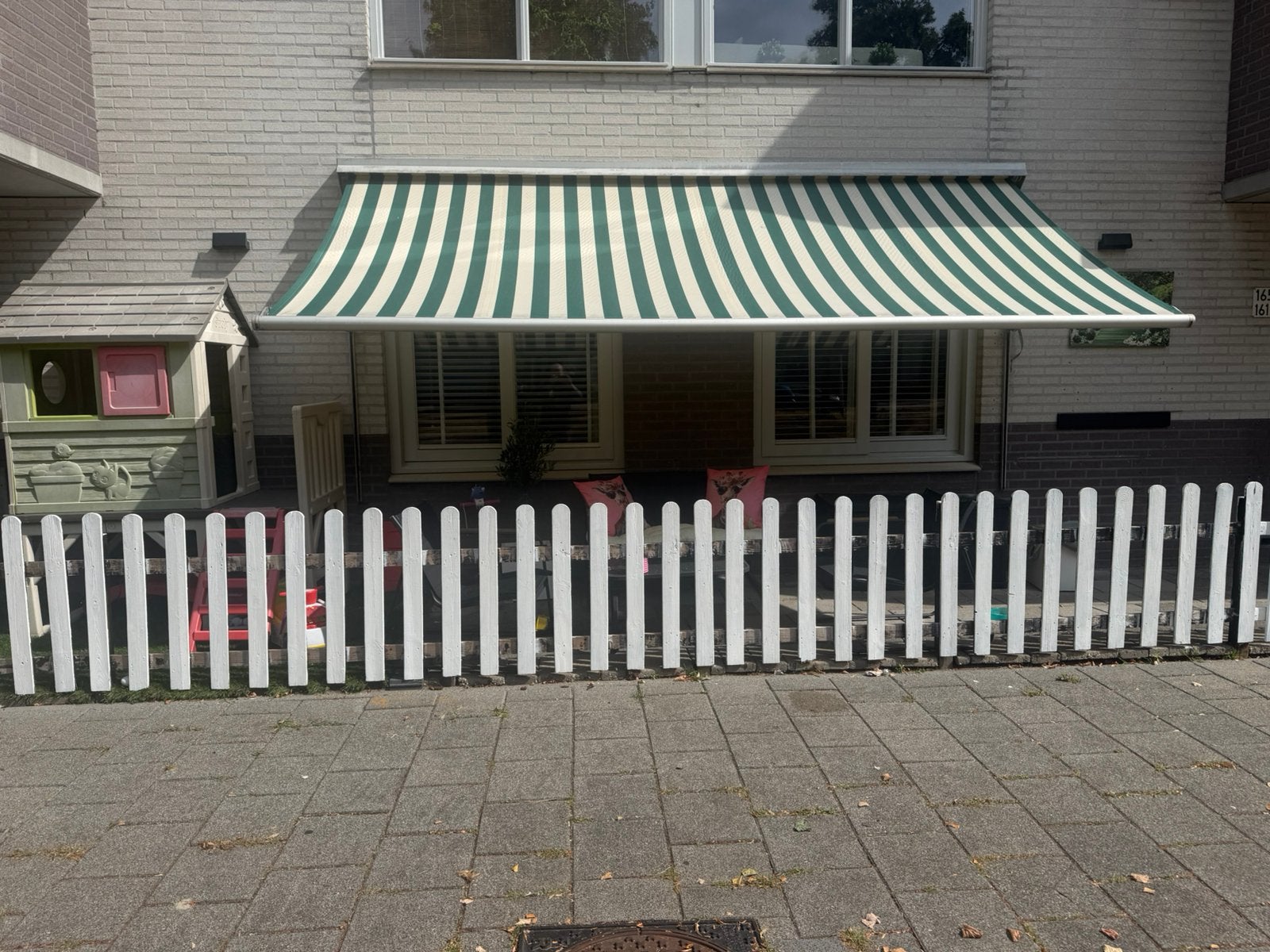 Uitval zonnescherm, Tuin en Terras, 150 tot 300 cm, Ophalen, Zo goed als nieuw, Knikarmscherm