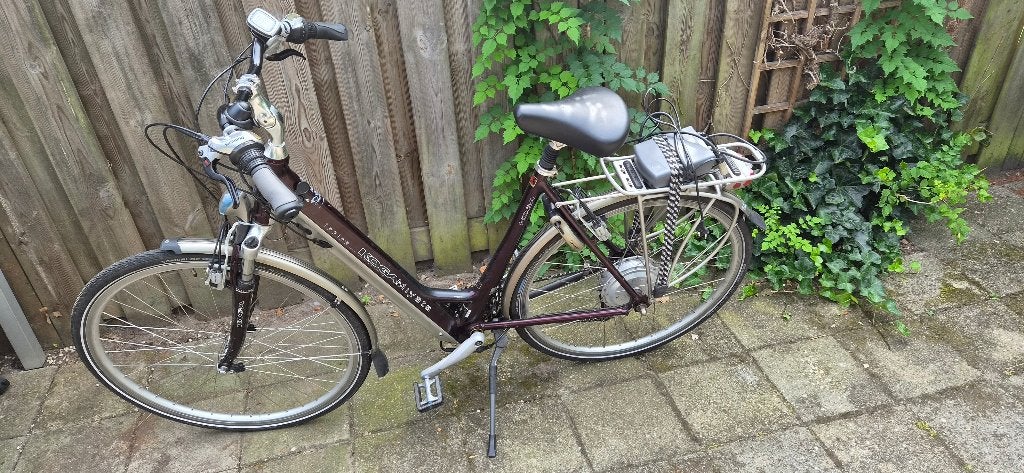 Koga Miyata tesla, Fietsen en Brommers, Elektrische fietsen, Minder dan 30 km per accu, Gebruikt, 51 tot 55 cm, Ophalen