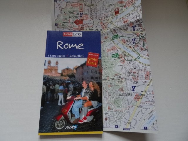 Rome ; anwb extra reisgids / met de grote plattegrond, Europa, Ophalen of Verzenden, Zo goed als nieuw, Reisgids of -boek