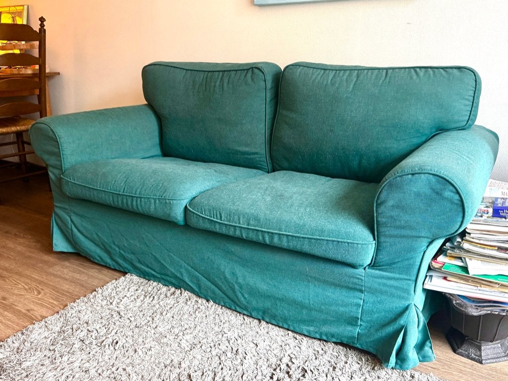 Ikea Ektorp 2-zitsbank, Gebruikt, 150 tot 200 cm, Tweepersoons, 75 tot 100 cm