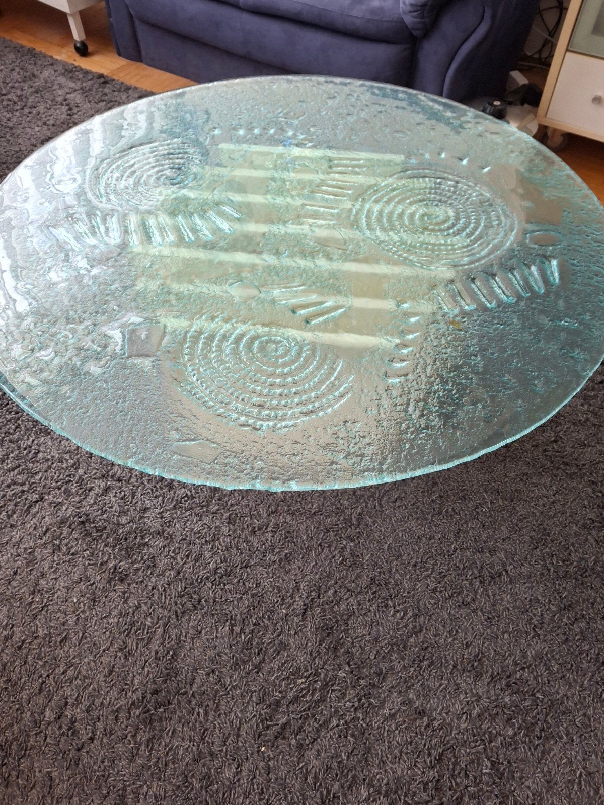 Glazen salontafel, Huis en Inrichting, Woonaccessoires | Schalen en Manden, Ophalen, Rechthoekig, Glas