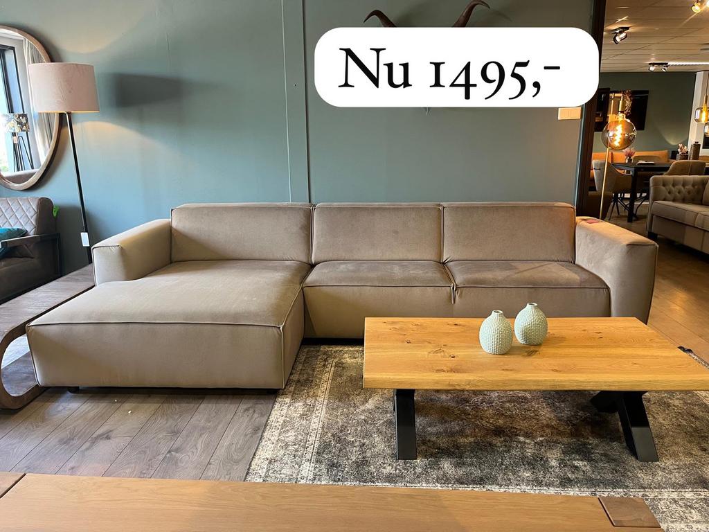 Sale opruiming bankstellen, Ophalen of Verzenden, Zo goed als nieuw, Minder dan 150 cm