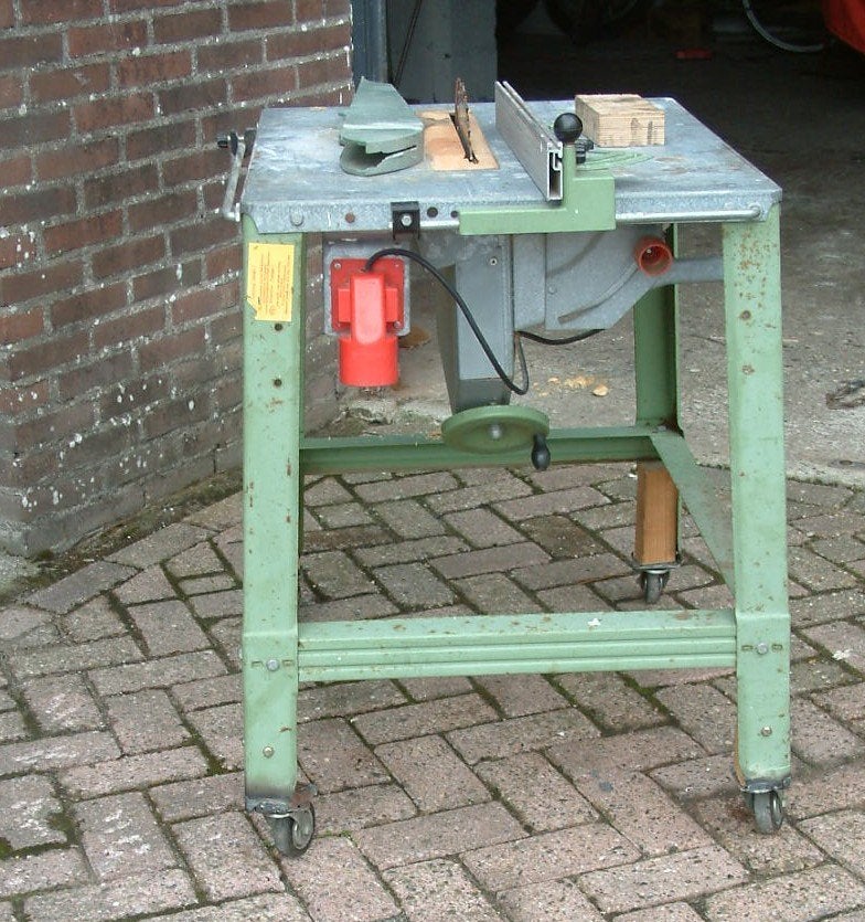elektra beckum zaagtafel  hs 313    op wielen scherpe widia, Doe-het-zelf en Verbouw, Ophalen, Elektra Beckum, Gebruikt, Cirkelzaag