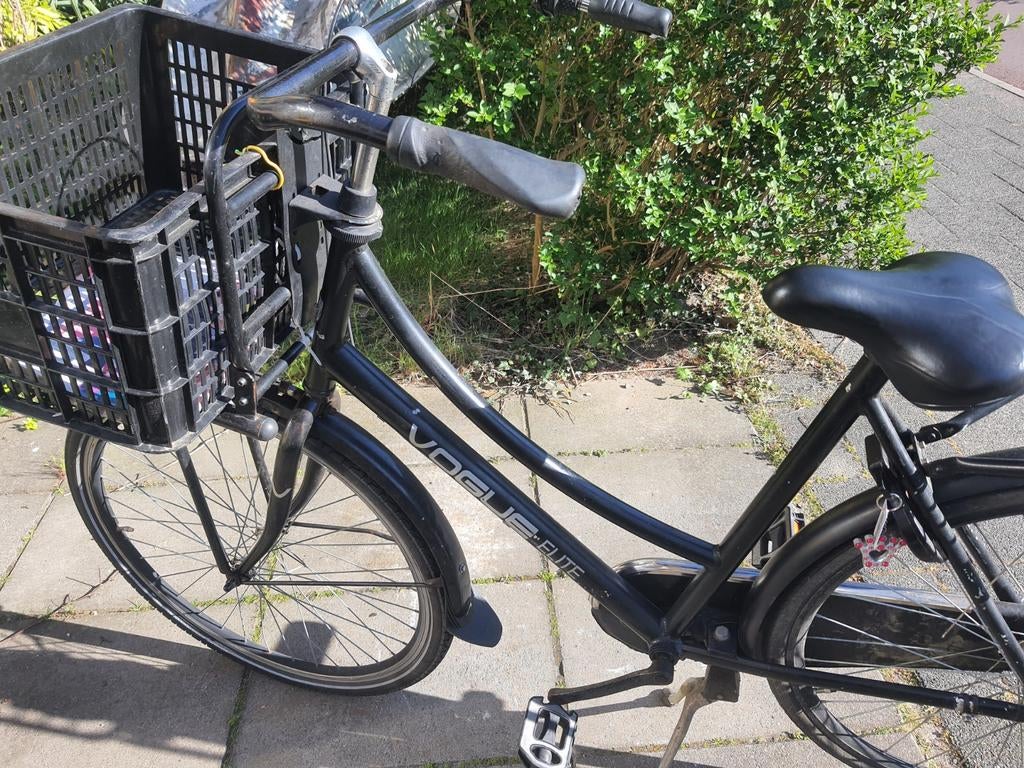 Vogue Elite Damesfiets met Voordrager en Mand, Fietsen en Brommers, Fietsen | Dames | Damesfietsen, Overige merken, Terugtraprem