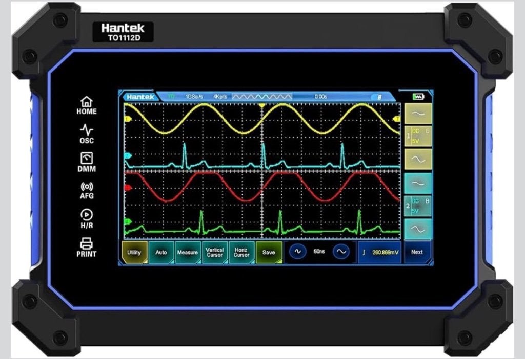 Hantek TO1112D Digitale Oscilloscoop 3-in-1 Nieuw, Ophalen, Nieuw, Multimeter