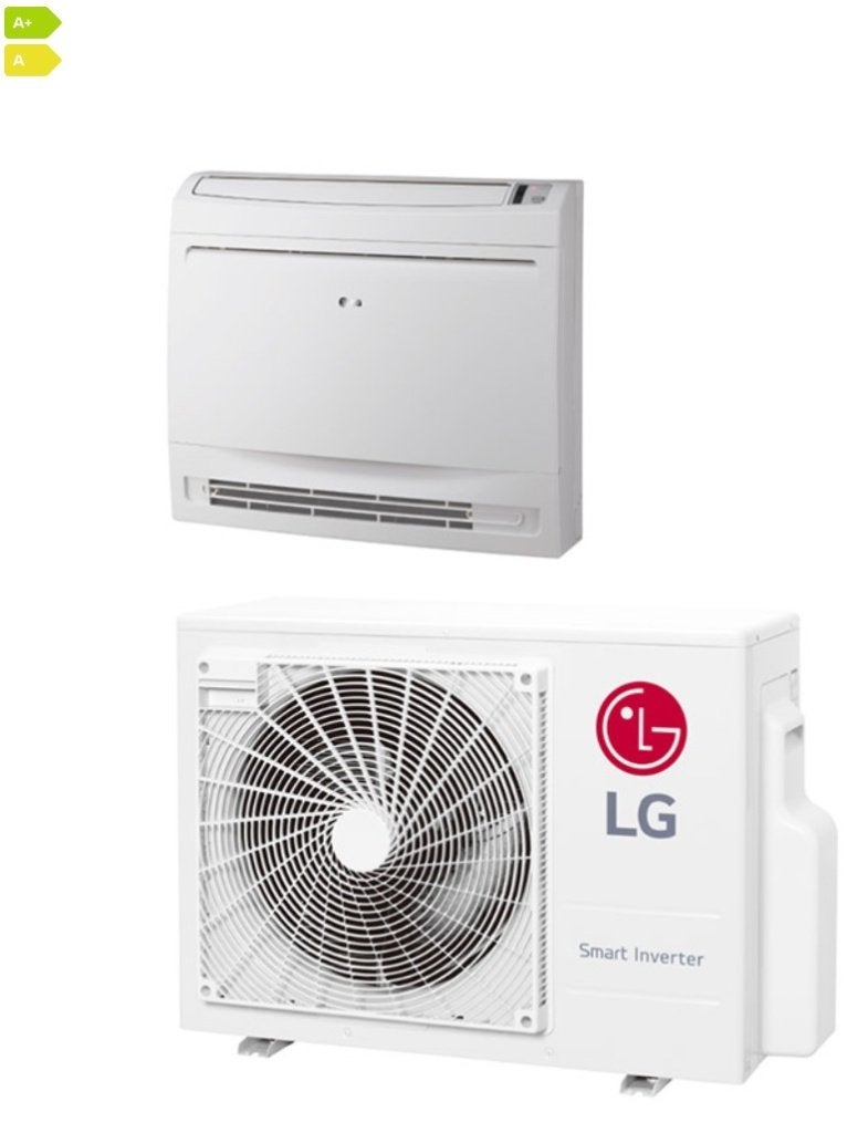 LG Vloermodel UQ18F 4,6 kW Airco Set | Doe-Het-Zelf Pakket, Ophalen, Koelen en Ontvochtigen, Timer, Nieuw