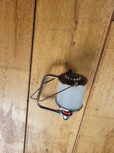 campinggas lamp, Ophalen, Gebruikt