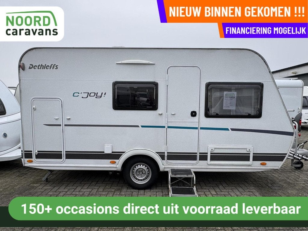 Dethleffs C'JOY 410 LK STAPELBED + MOVER + LUIFEL +FIETSEND, Caravans en Kamperen, Caravans, Bedrijf, 750 - 1000 kg, Tot en met 4