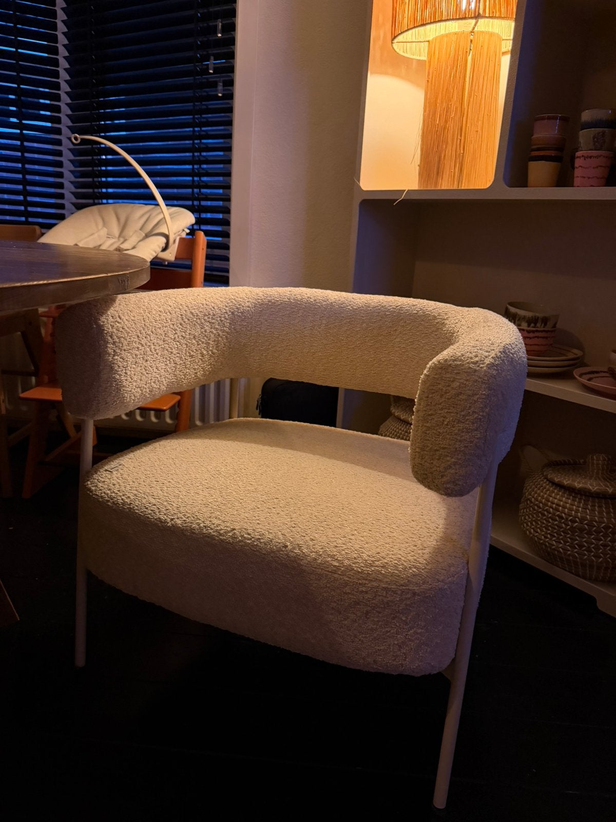4x witte fauteil kwamtum, Ophalen, Zo goed als nieuw, Minder dan 75 cm, 50 tot 75 cm