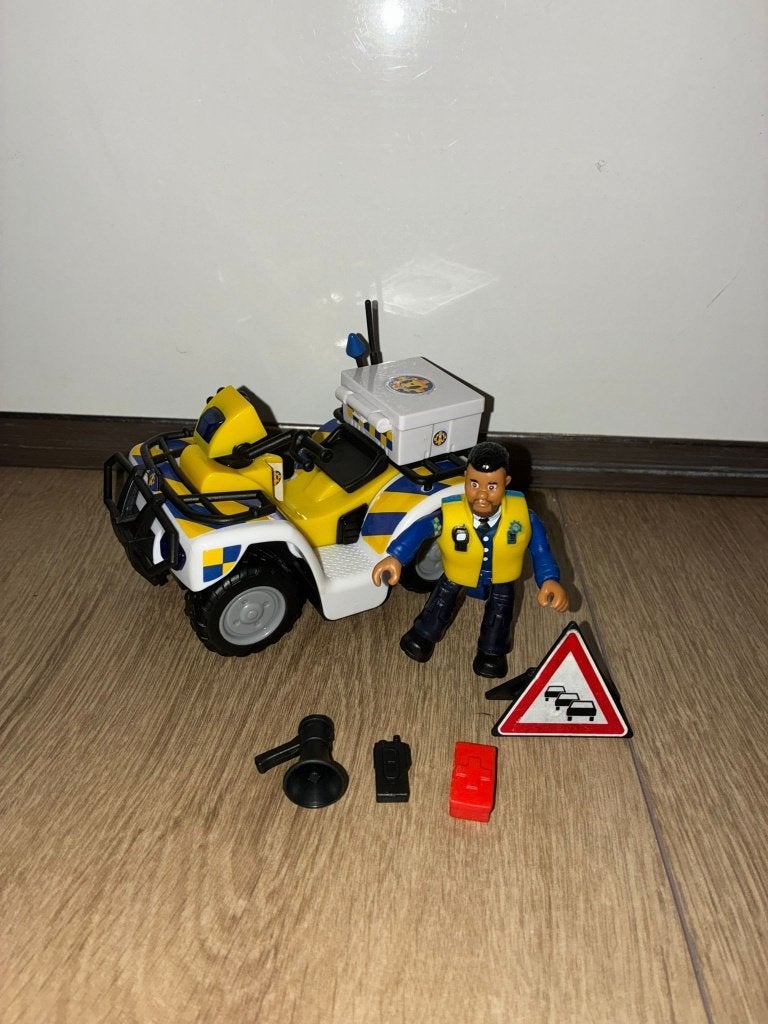 Brandweerman Sam Politie Quad met Malcom, Ophalen of Verzenden