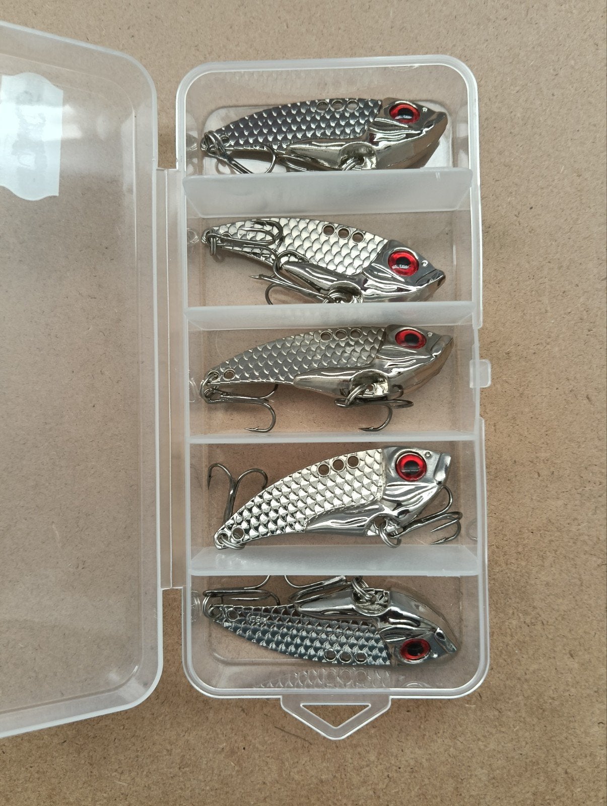 5x Zilveren Hard Lokaas - Roofvis Pluggen 15g, Verzenden, Nieuw, Kunstaas