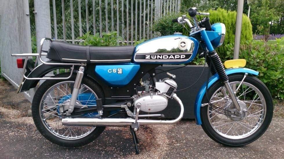 Zundapp CS50 met kenteken . niet afgemaakt project ., Maximaal 45 km/u, 50 cc, 3 versnellingen, Ophalen