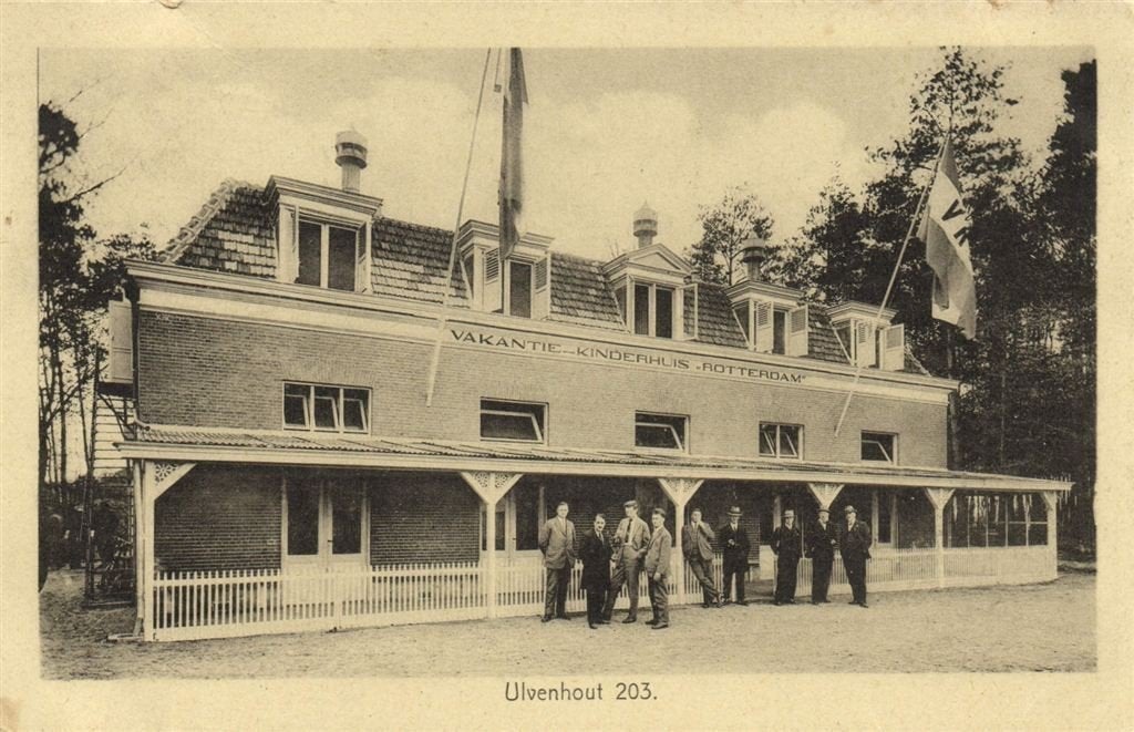 Ulvenhout 203. - Vakantie-Kinderhuis Rotterdam - 1930 gelope, Verzenden, 1920 tot 1940, Gelopen, Zuid-Holland