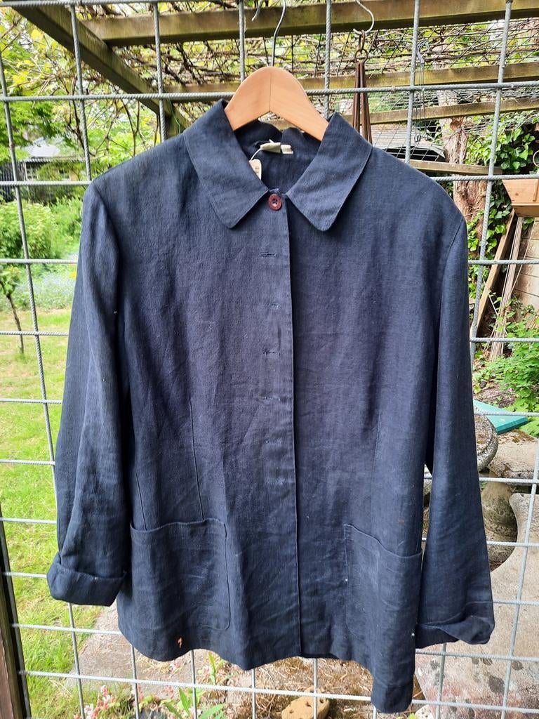 La ligna linnen jasje 38, Ophalen of Verzenden, Zo goed als nieuw, Maat 38/40 (M), Blauw