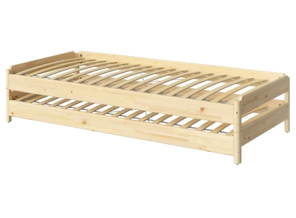 IKEA UTÅKER met 2x Malfors matras (2x 80 bij 200 cm), Ophalen, Gebruikt, Tweepersoons, 80 cm