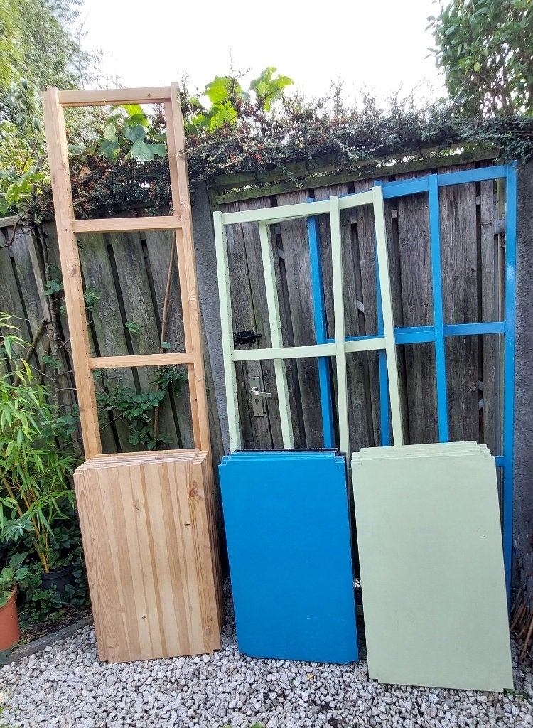2 grote  IVAR stellingkasten met 24 planken 83x50, Huis en Inrichting, Ophalen, Gebruikt