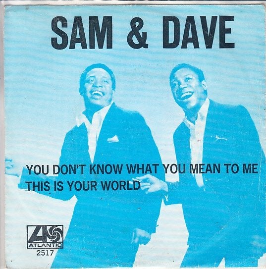 SAM & DAVE -  you don't know what you mean to me (1968), Fotohoes, Ophalen of Verzenden, Gebruikt, R&B en Soul