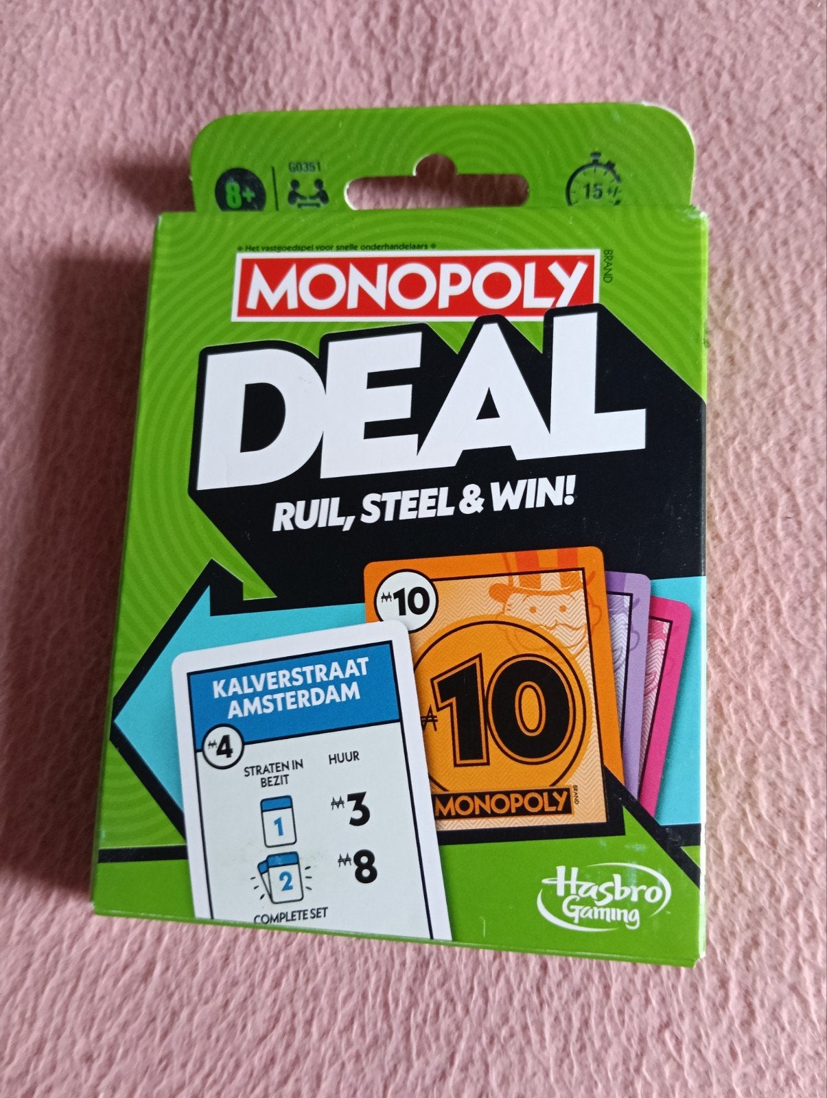 monopoly deal kaartspel, Hobby en Vrije tijd, Gezelschapsspellen | Kaartspellen, Ophalen of Verzenden, Zo goed als nieuw