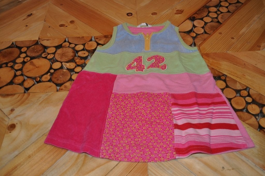 Leuk fleurig tuniekje/jurkje H&M 74, Kinderen en Baby's, Babykleding | Maat 74, Gebruikt, Meisje, Jurkje of Rokje, H&M