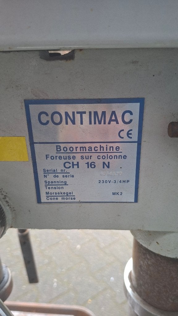 Contimac CH16N Kolomboormachine kolomboor 230volt, Ophalen, ., Zo goed als nieuw, .