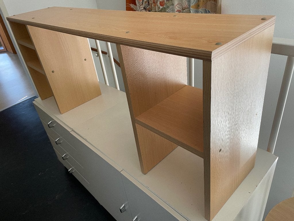 Opzetkastje bureau beukenkleur, Overige typen, Gebruikt, Spaanplaat of MDF, Overige merken