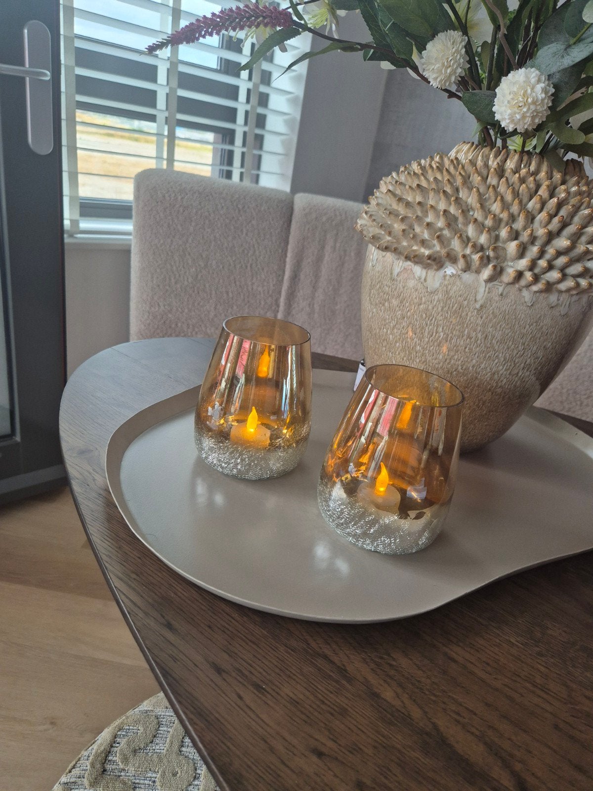 Twee windlichten hotel chique, Ophalen of Verzenden, Zo goed als nieuw