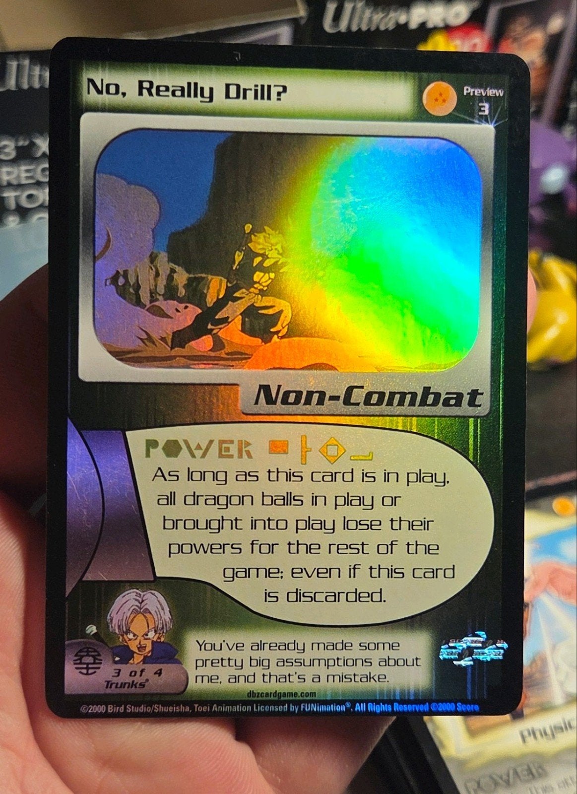 No, really drill? Prev. 3 Frieza Saga Unlimited Foil - EXC, Ophalen of Verzenden, Zo goed als nieuw, Foil