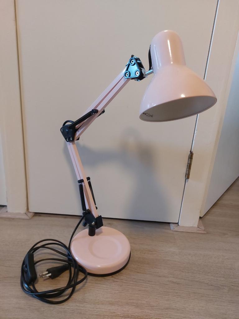 Roze bureaulamp als nieuw, Ophalen, Zo goed als nieuw, Minder dan 50 cm