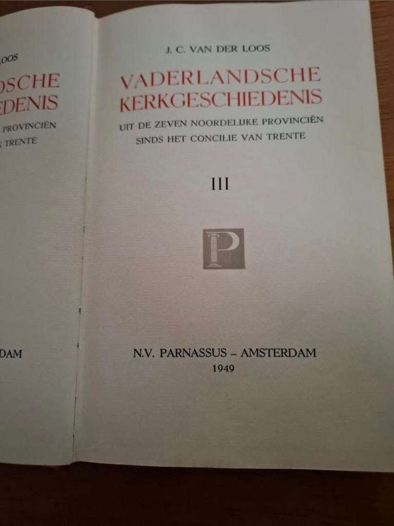 Vaderlandsche Kerkgeschiedenis deel III - J.C. van der Loos, Boeken, Ophalen of Verzenden