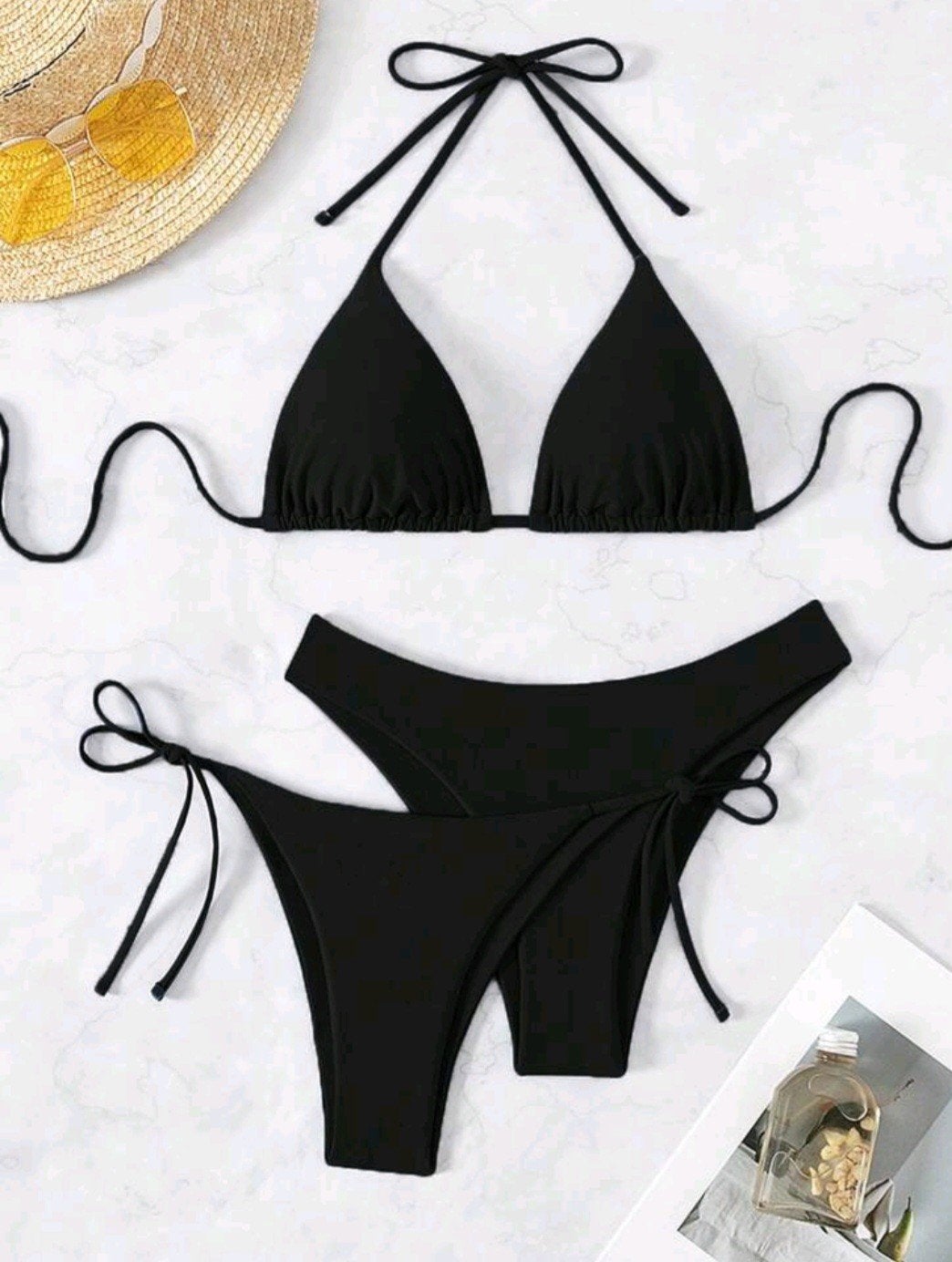 Zwarte bikini set van Shein, maat M, Zwart, Nieuw, Ophalen of Verzenden, Bikini