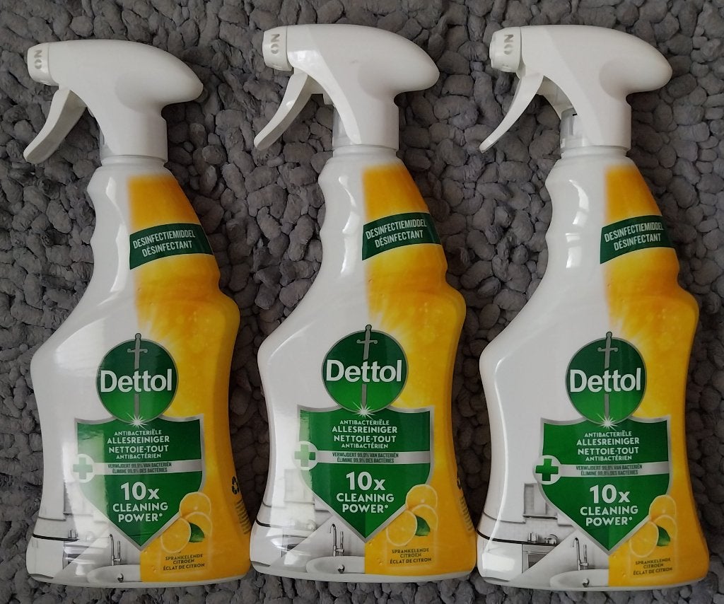 3x Dettol Allesreiniger Spray Citroen 500ml - Antibacterieel, Ophalen of Verzenden, Schoonmaakmiddel